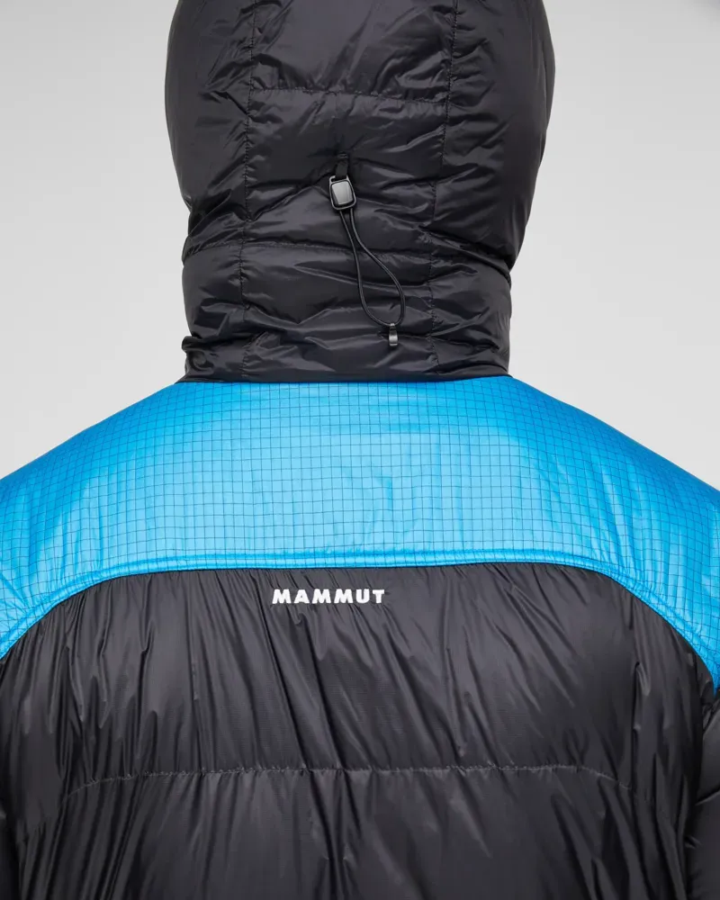 Mammut Taiss Pro Belay IN Hooded Jacket in Black-Glacier Blue-6