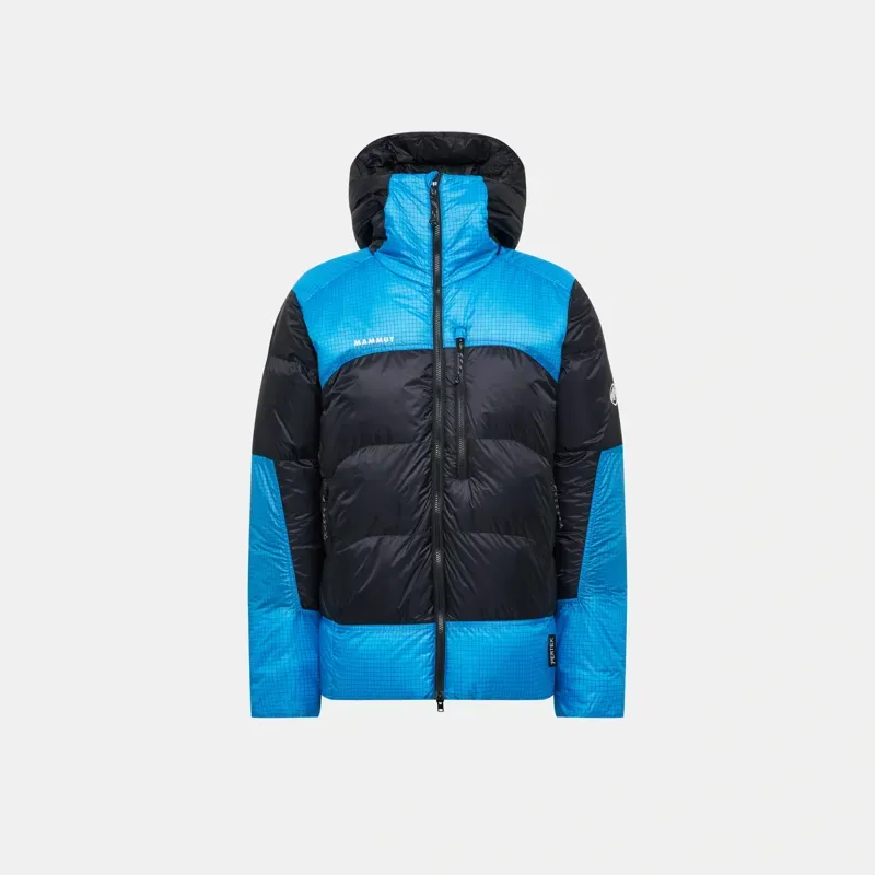Mammut Taiss Pro Belay IN Hooded Jacket in Black-Glacier Blue