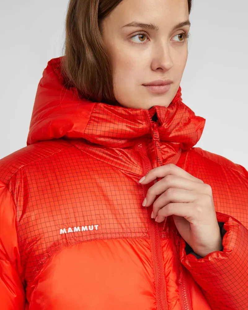 Mammut Women's Taiss Pro Belay IN Hooded Jacket in Mammut Red-5