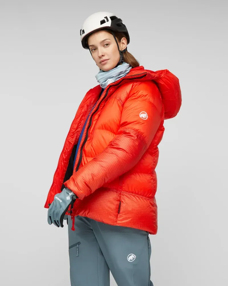 Mammut Women's Taiss Pro Belay IN Hooded Jacket in Mammut Red-4