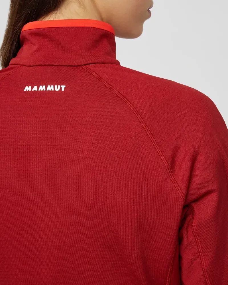 Mammut Women's Aenergy Light ML Half Zip Pull in Dark Mammut Red-Mammut Red-8
