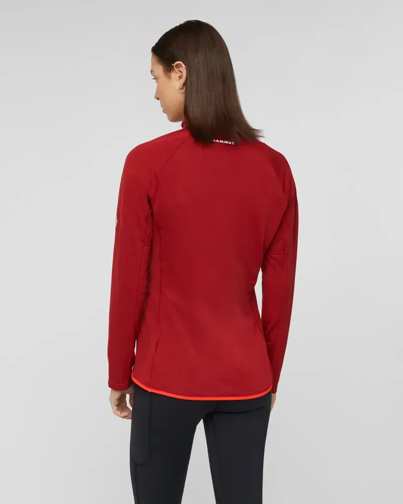 Mammut Women's Aenergy Light ML Half Zip Pull in Dark Mammut Red-Mammut Red-3