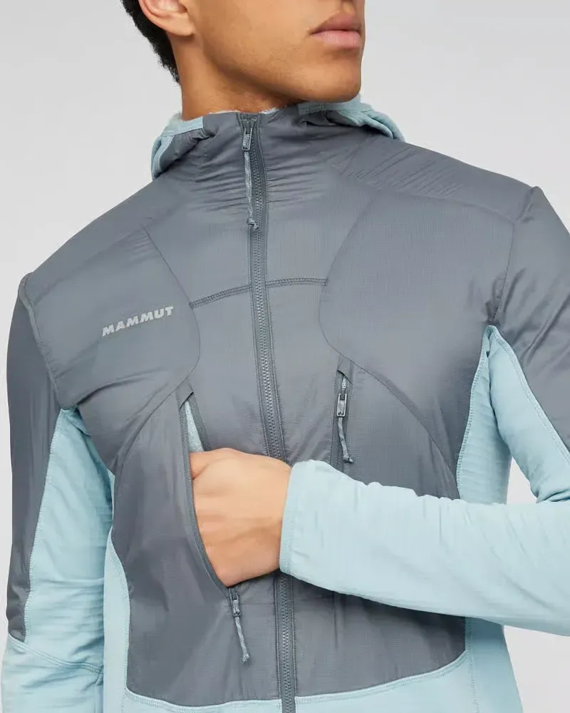 Mammut Aenergy ML Hybrid Hooded Jacket in Strata-Nebla-5