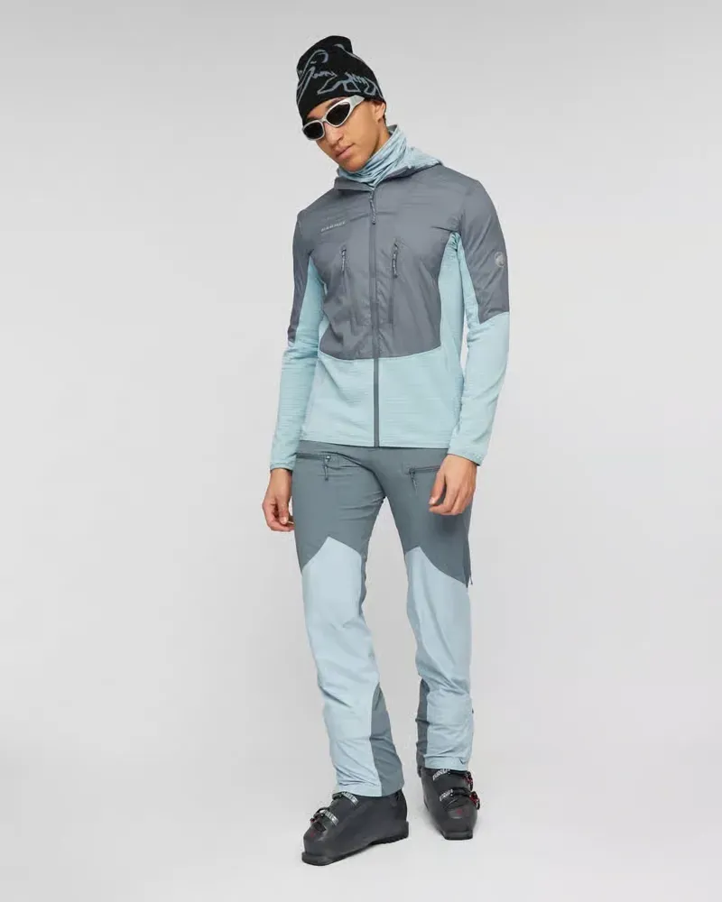 Mammut Aenergy ML Hybrid Hooded Jacket in Strata-Nebla-1