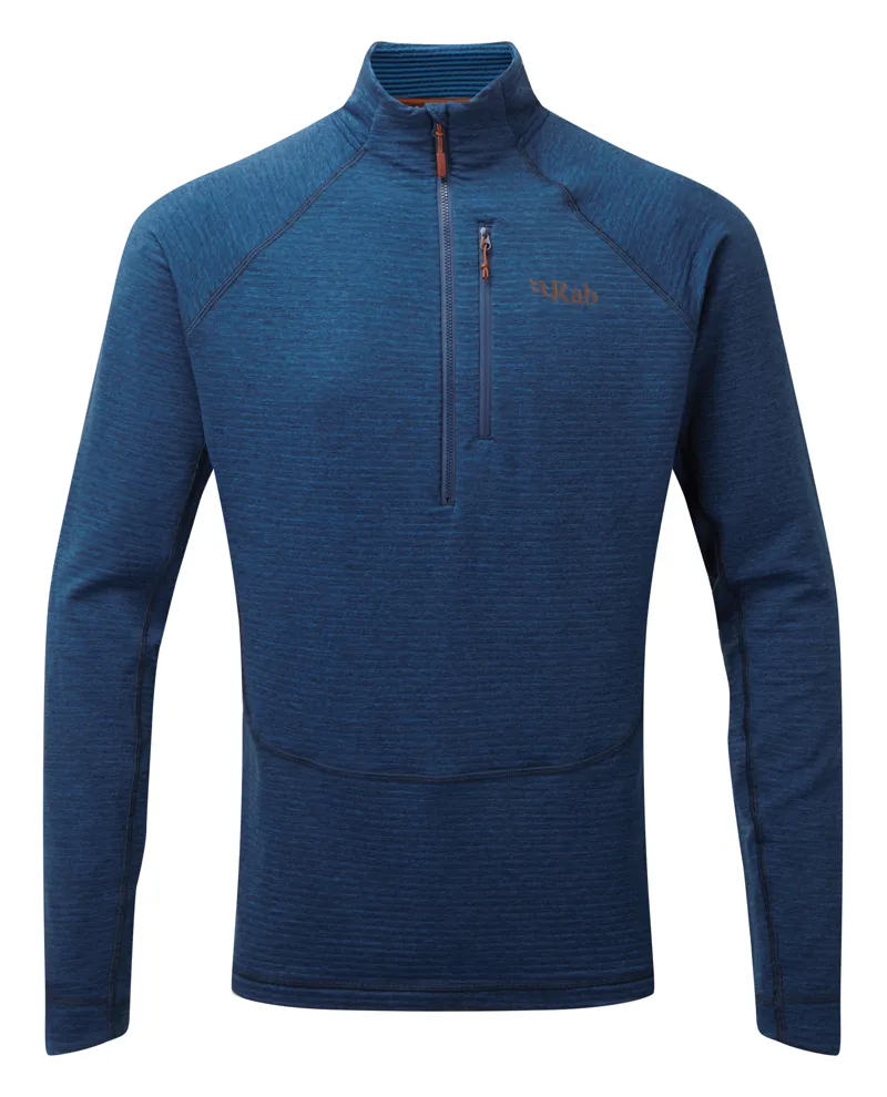 Rab Filament Pull On Mens Fleece in Deep Ink/Polar Blue 