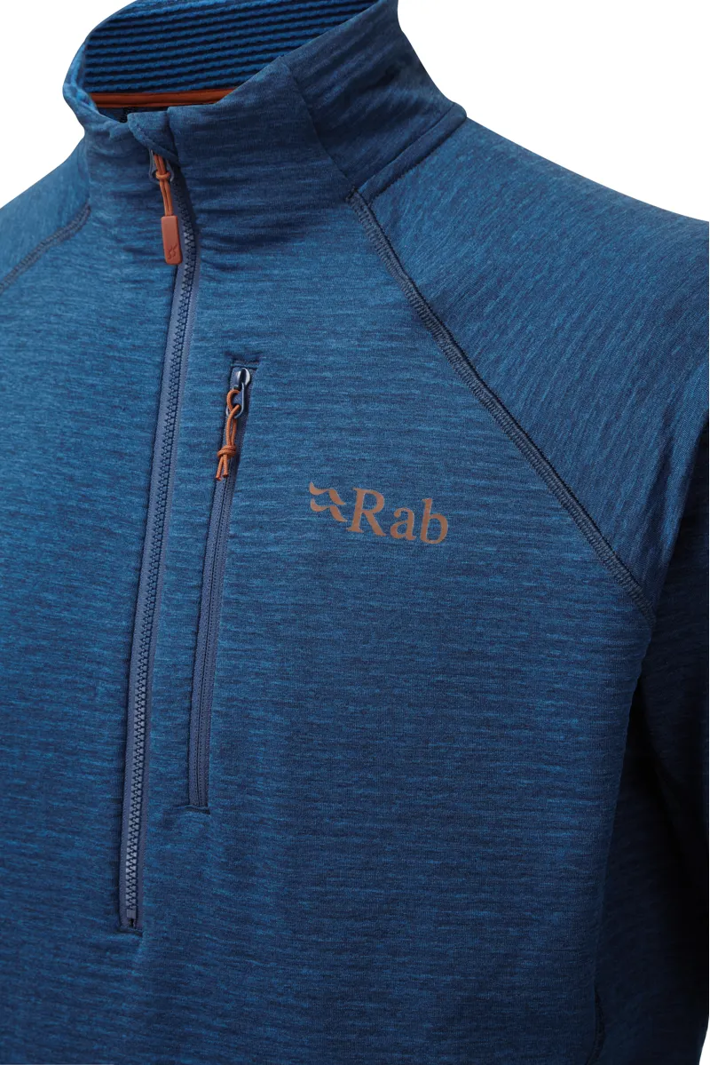 Rab Filament Pull On Mens Fleece in Deep Ink/Polar Blue -1