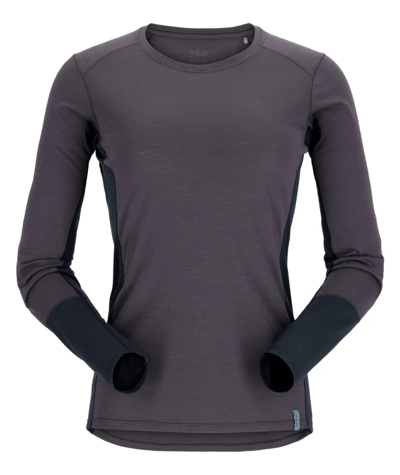 Rab Syncrino Women's Base LS Tee in Graphene