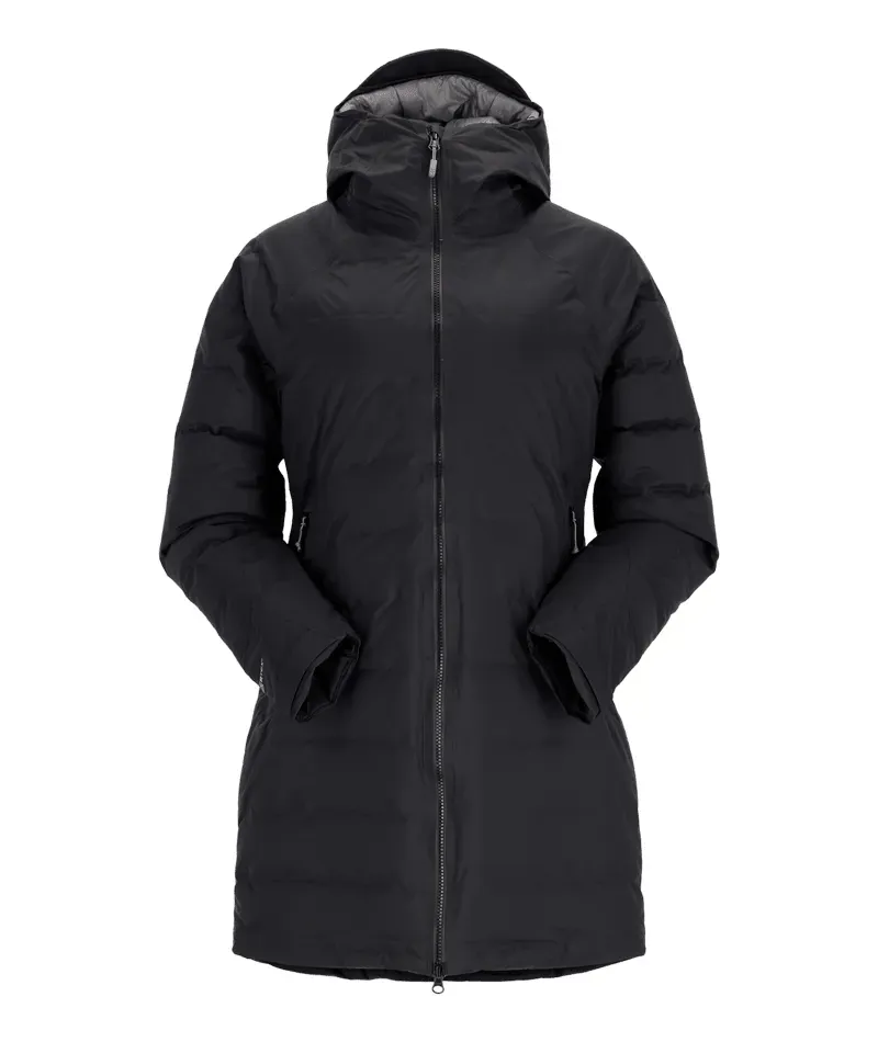 Rab Valiance Waterproof Women's Down Parka in Black