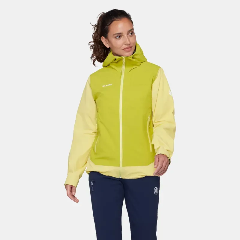Mammut Women's Crag HS Hooded Jacket in Holunder-Acacia-1