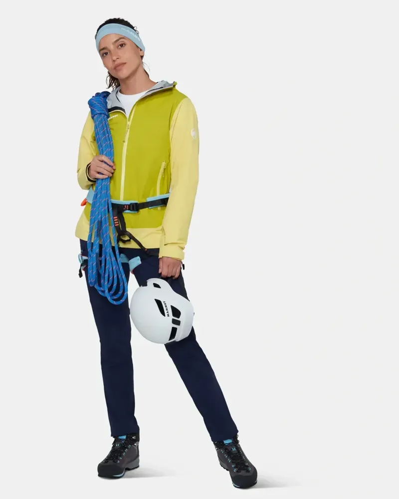Mammut Women's Crag HS Hooded Jacket in Holunder-Acacia-4