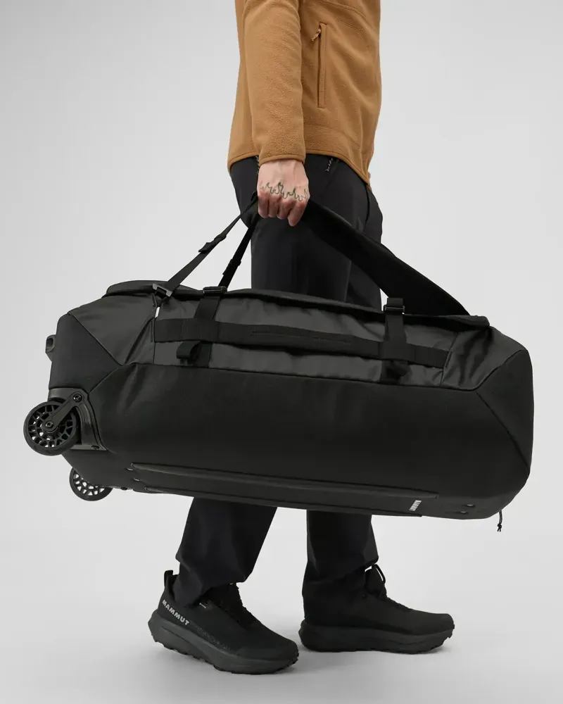 Mammut Wheeled 90l Cargo Duffel Bag in Black-4