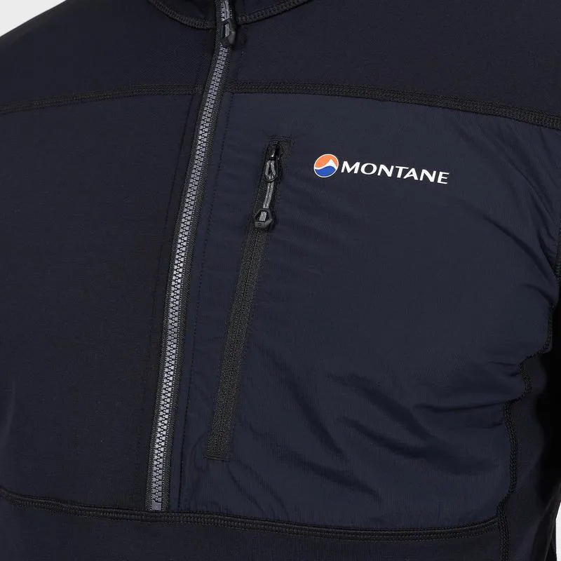 Montane Alpine Raid Mens Pull-On Fleece in Black-1
