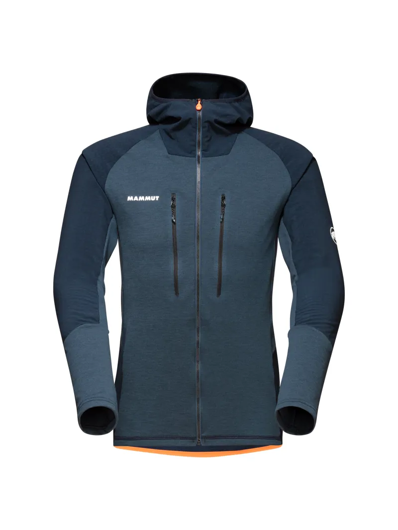 Mammut Eiswand Advanced ML Mens Hooded Jacket in Night