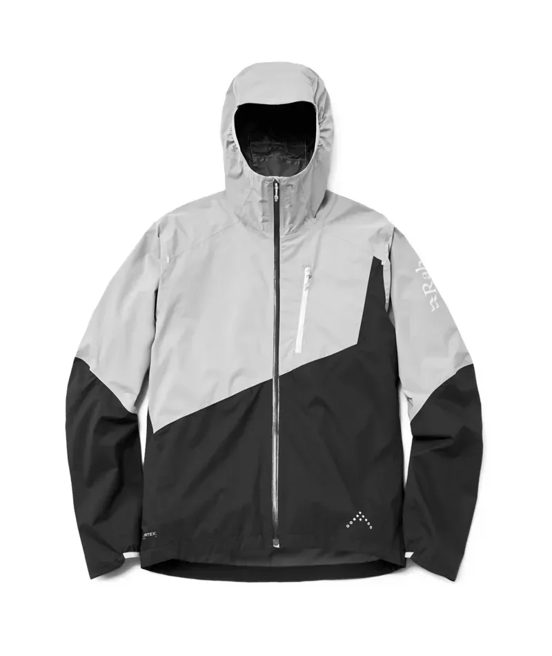 Rab Downpour Trail Light Jacket in Light Zinc/Anthracite