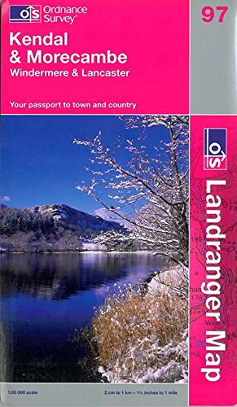 LR97 OS Landranger Kendal and Morecambe