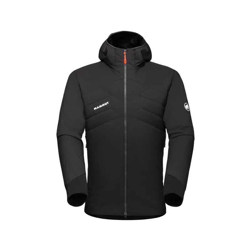 Mammut Rime Light IN Flex Hooded Jacket in Black-Phantom