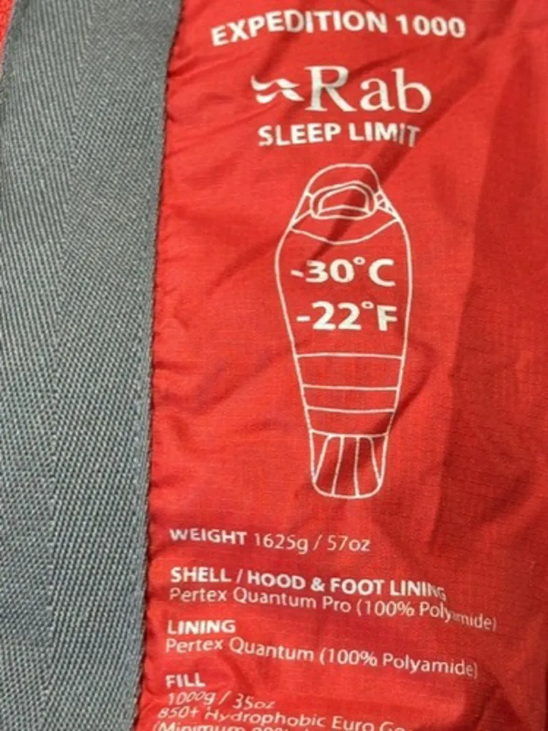 Ex-Hire RAB Expedition 1000 Sleeping Bag-2