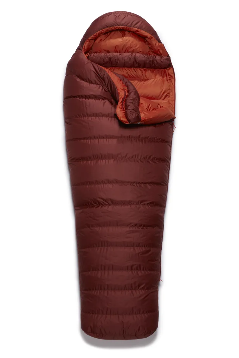 Rab Ascent 900 in Oxblood Red - Regular - Left Zip