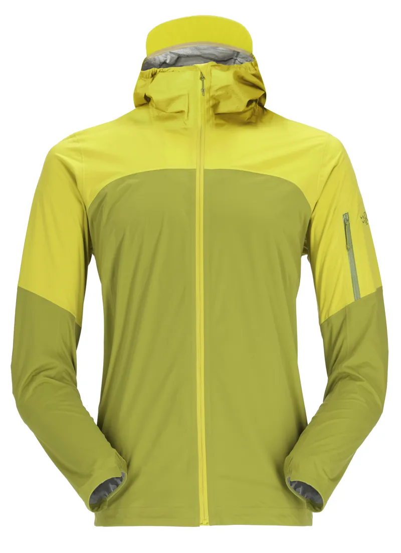 Rab Kinetic Ultra Jacket in Aspen Green/Zest