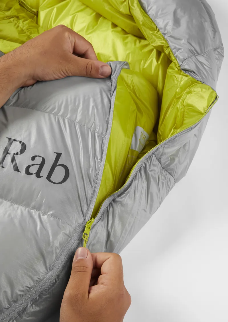Rab Mythic 200 Left Zip Sleeping Bag in Cloud-7