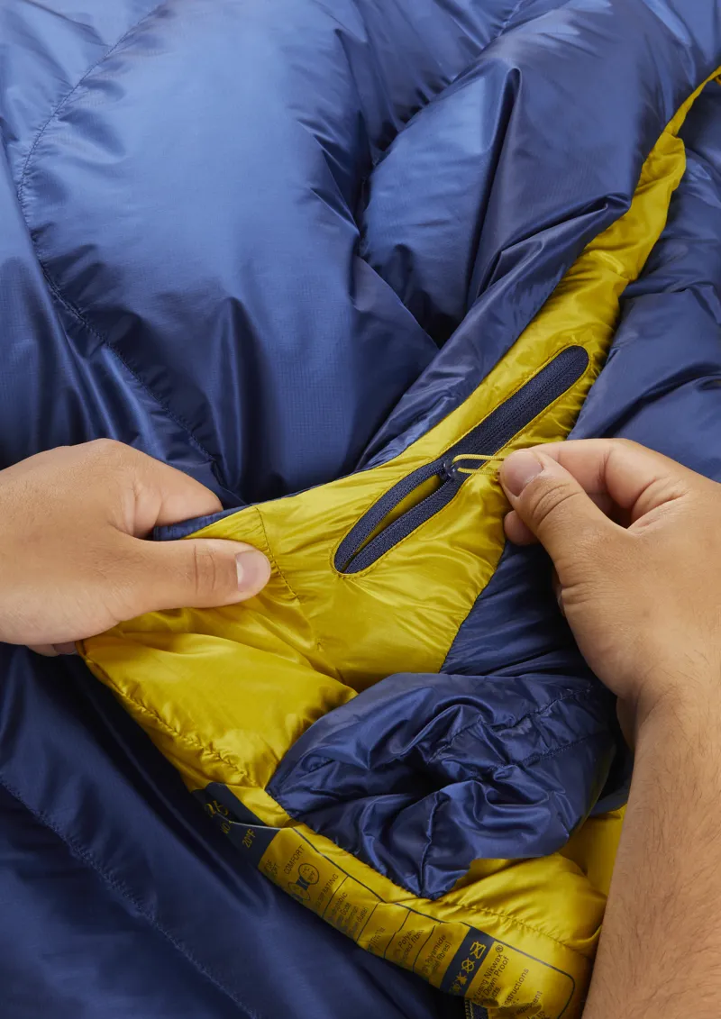 Rab Neutrino 400 Sleeping Bag in Nightfall Blue-5