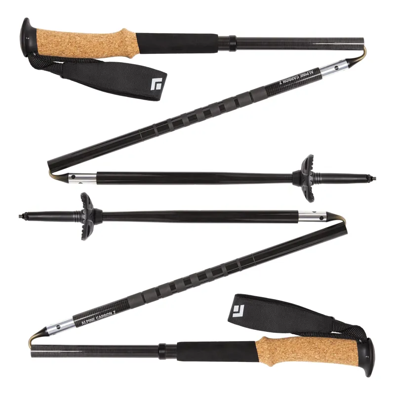 Black Diamond Alpine Carbon Z Trekking Poles in Black