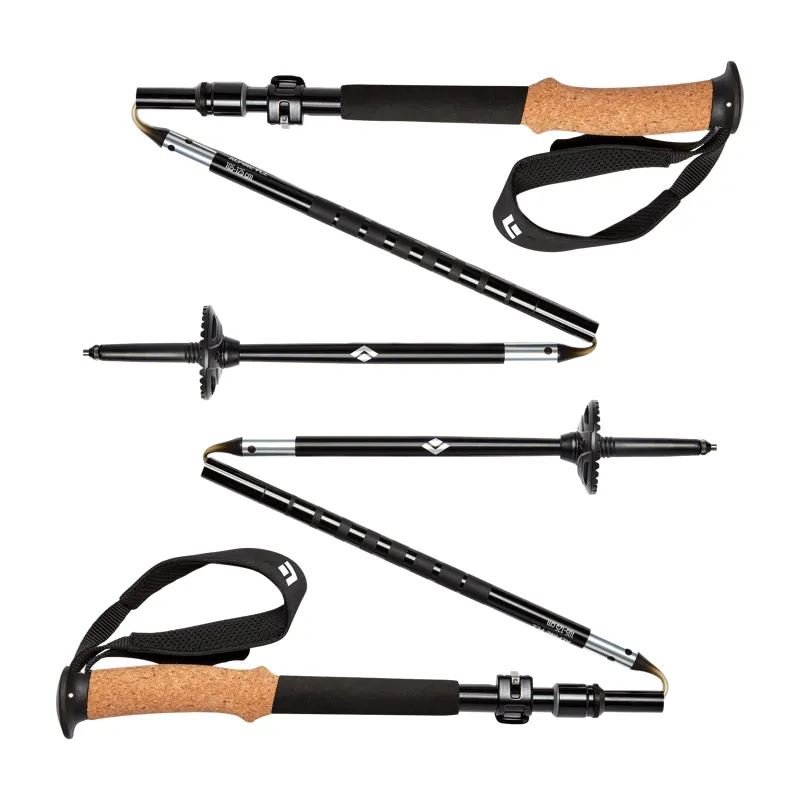 Black Diamond Alpine FLZ Trekking Poles in Black