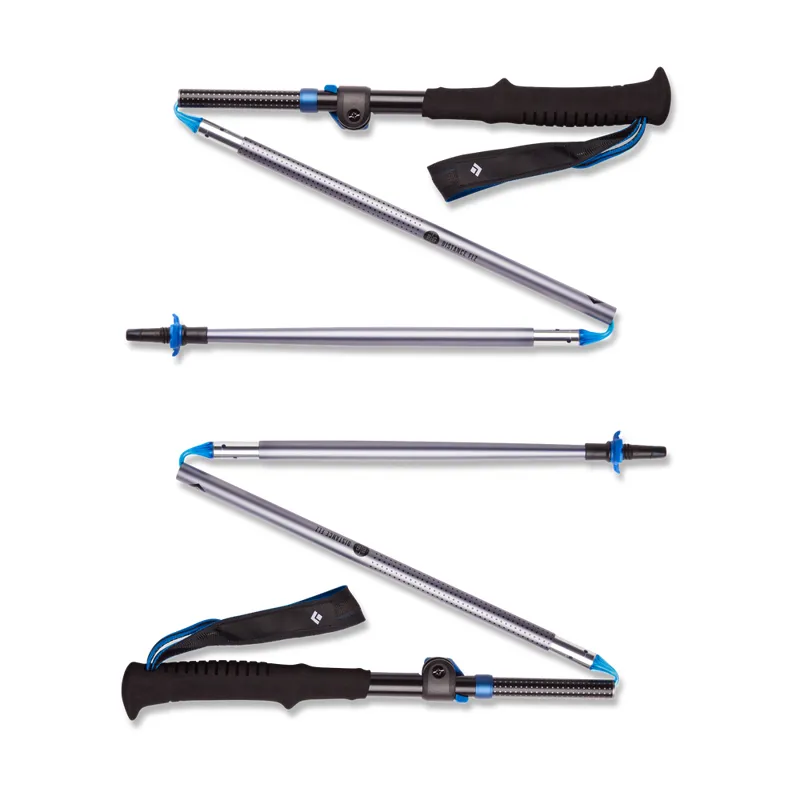 Black Diamond Distance FLZ Trekking/Running Poles in Pewter