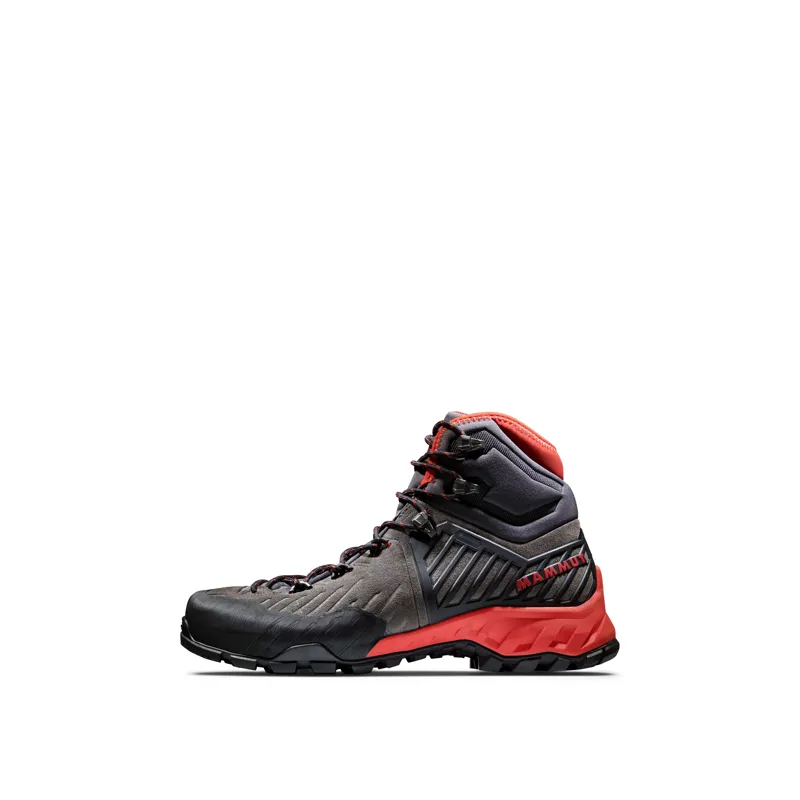 Mammut Alnasca Pro II Mid GTX Womens Shoes in Dark Titanium-Poinciana-1