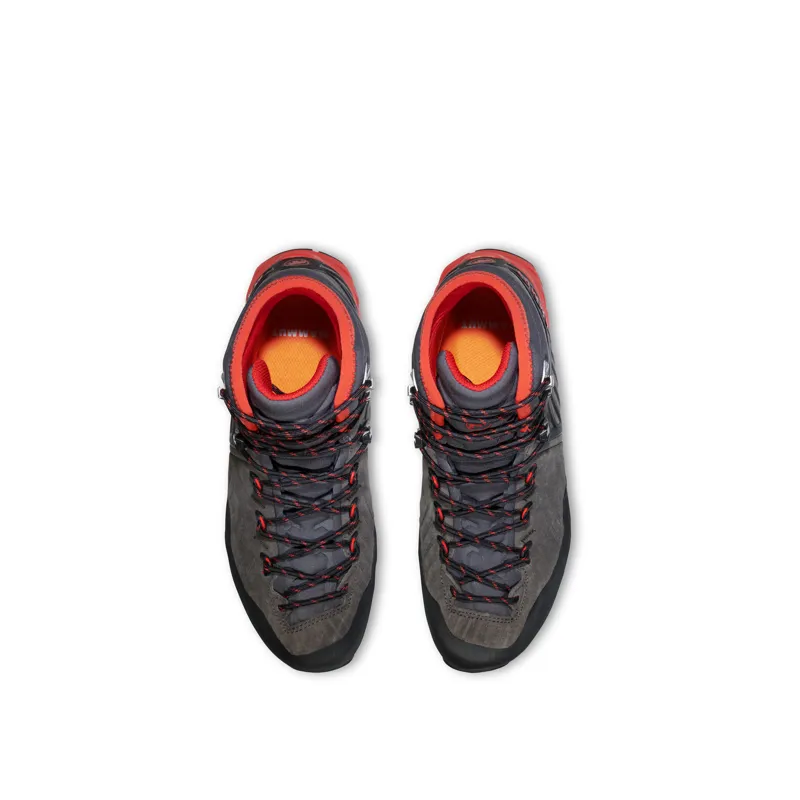 Mammut Alnasca Pro II Mid GTX Womens Shoes in Dark Titanium-Poinciana-2
