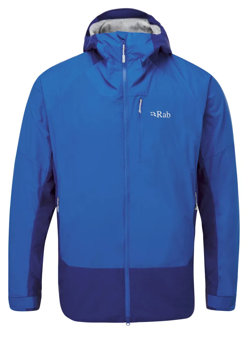Rab Vapour-Rise Summit Mens Jacket in Celestial/Polar Blue