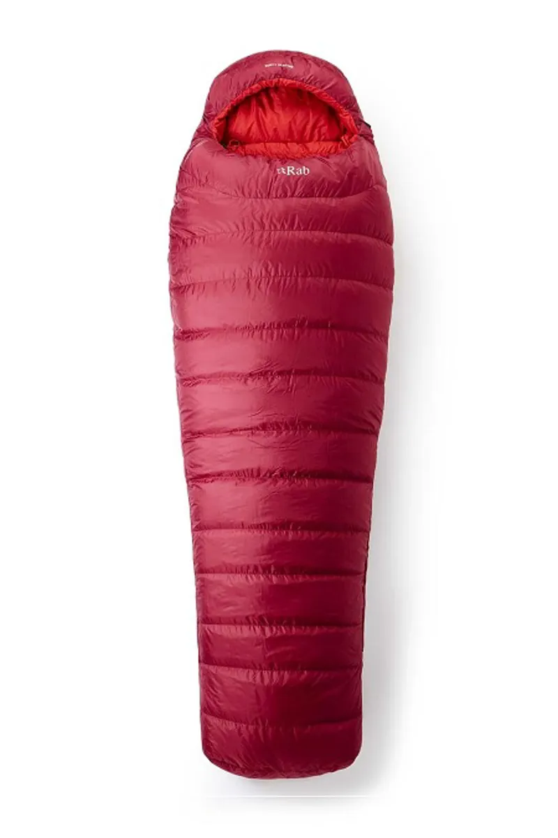 Rab Ascent 900 Womens in Rococco - Left Zip