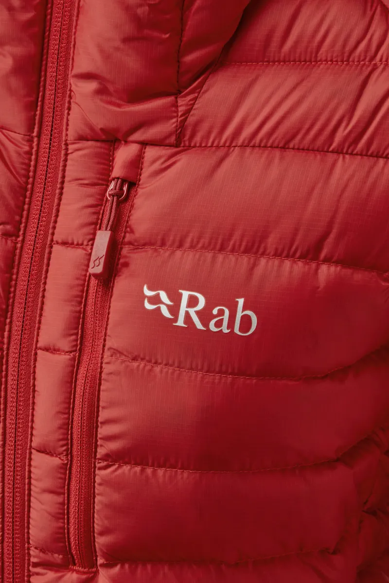 Rab Microlight Alpine Womens Jacket in Ascent Red-1