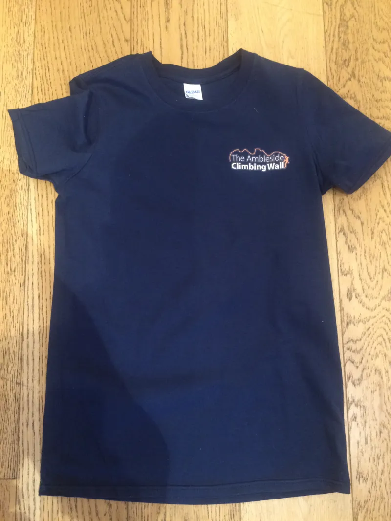 Ambleside Adventure Climbing Wall T-Shirt Mens Navy