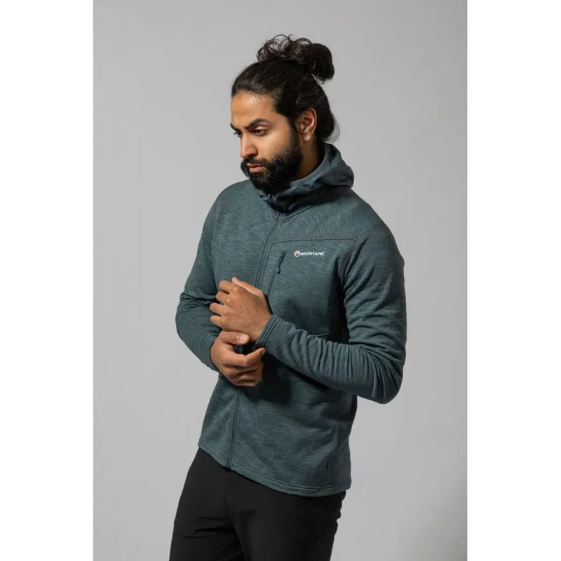 Montane Protium Mens Fleece Hoodie in Astro Blue-3