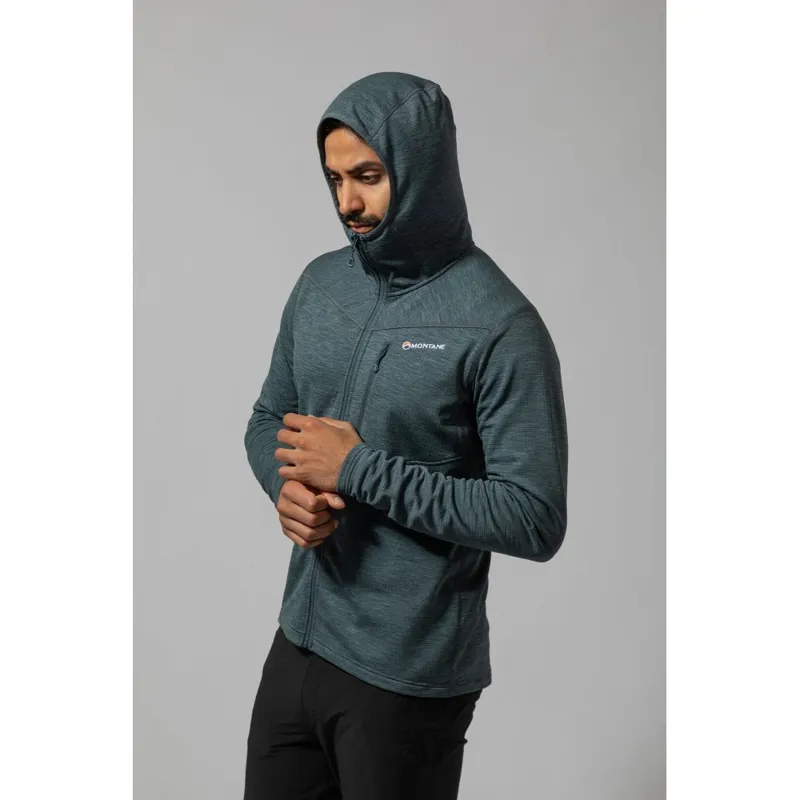 Montane Protium Mens Fleece Hoodie in Astro Blue-5