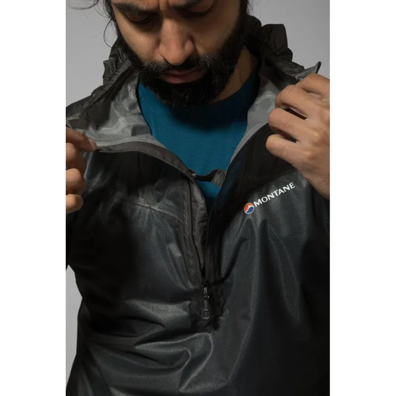 Montane Podium Unisex Waterproof Pull-On Jacket Charcoal-8