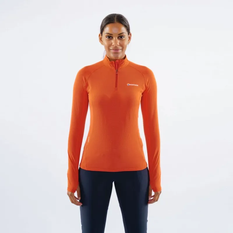 Montane Allez Womens Micro Pull-On in Paprika-5