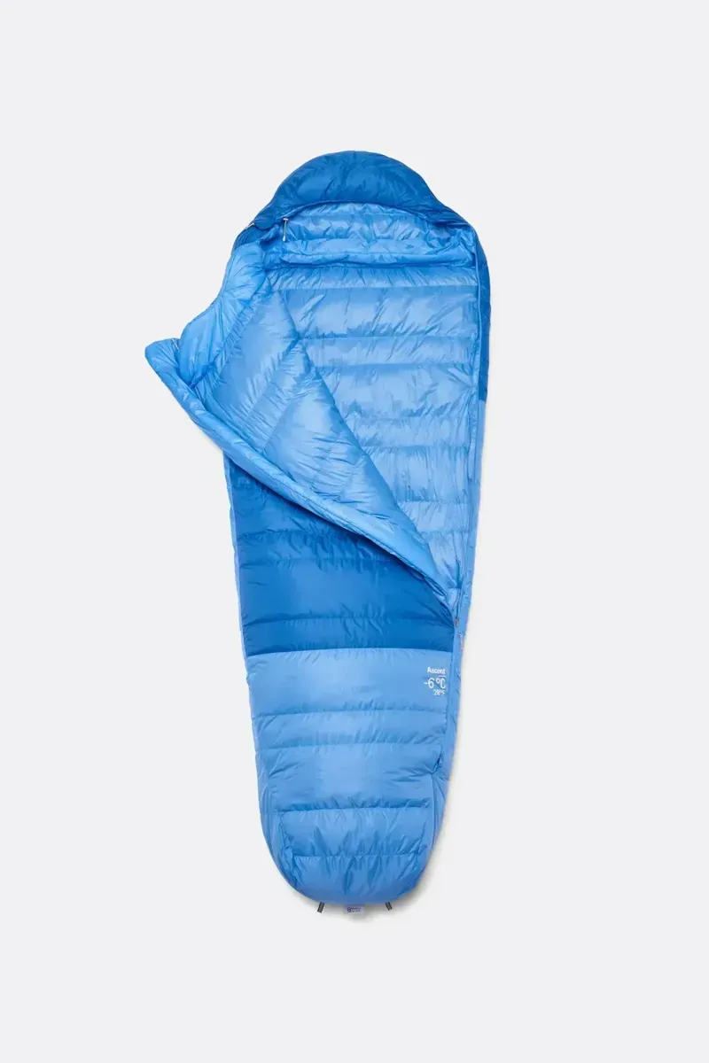 Rab Women's Ascent -6c Down Sleeping Bag in Dark Bluebird/Bluebird-1