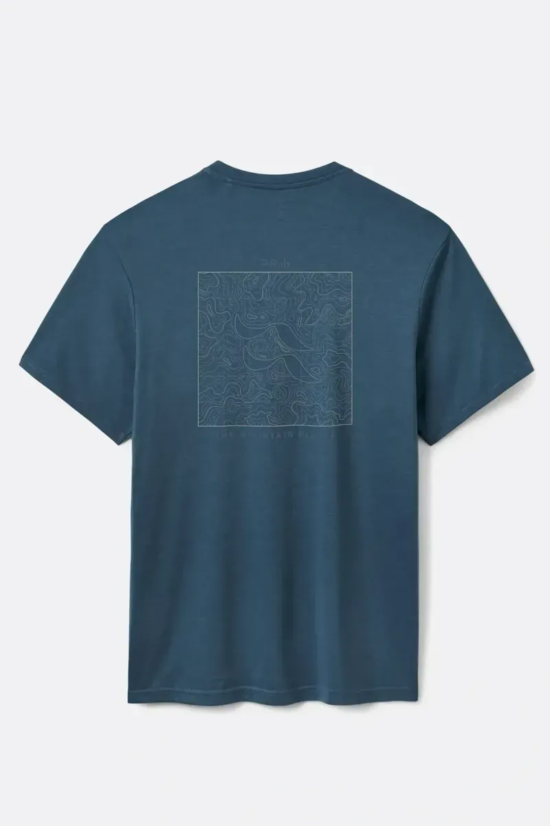 Rab Crimp Elevation T-Shirt in Tempest Blue