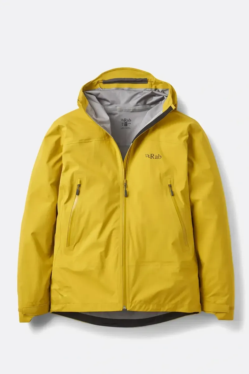 Rab Firewall Light Waterproof Jacket in Dark Pollen