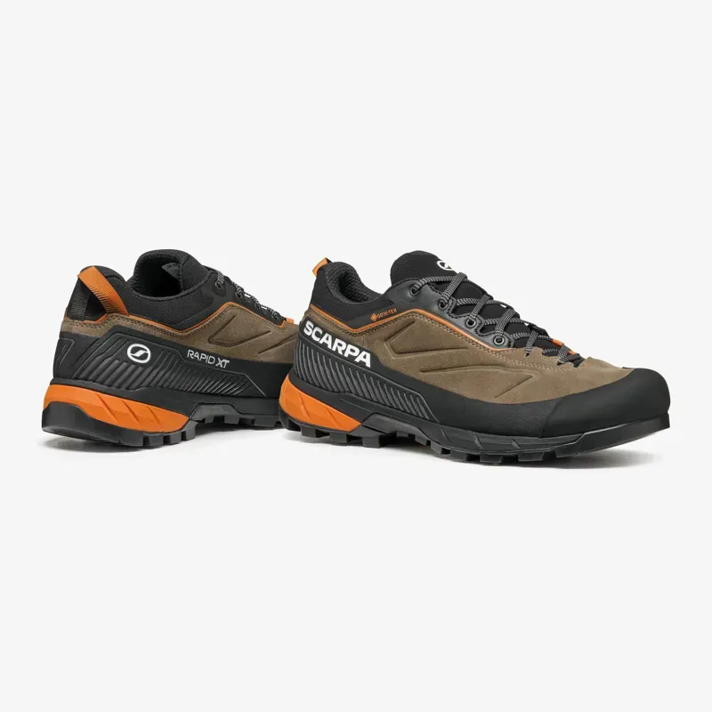Scarpa Rapid XT GTX Shoe in Caribou/Rust Orange-3