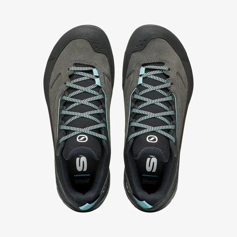 Scarpa Rapid XT GTX Womens Trail Running Shoe in Shark/Aqua-6