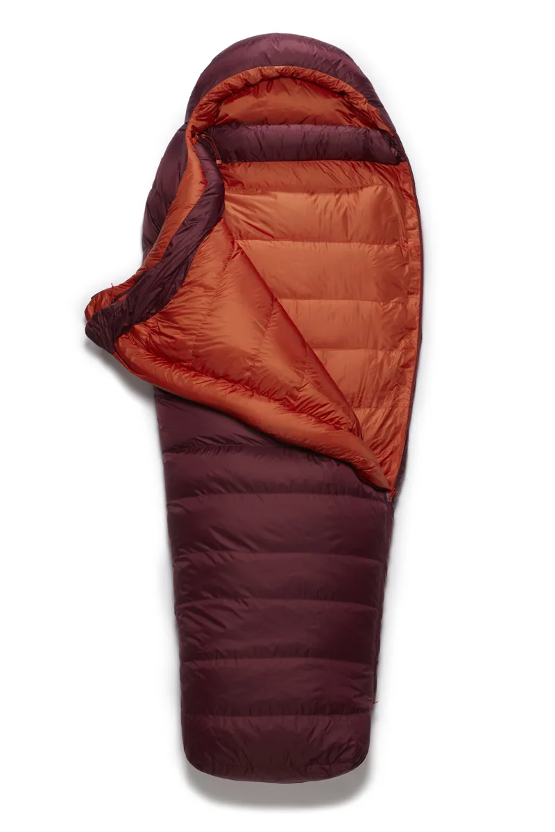 Rab Ascent 900 Left Zip Women's Sleeping Bag in Deep Heather-2