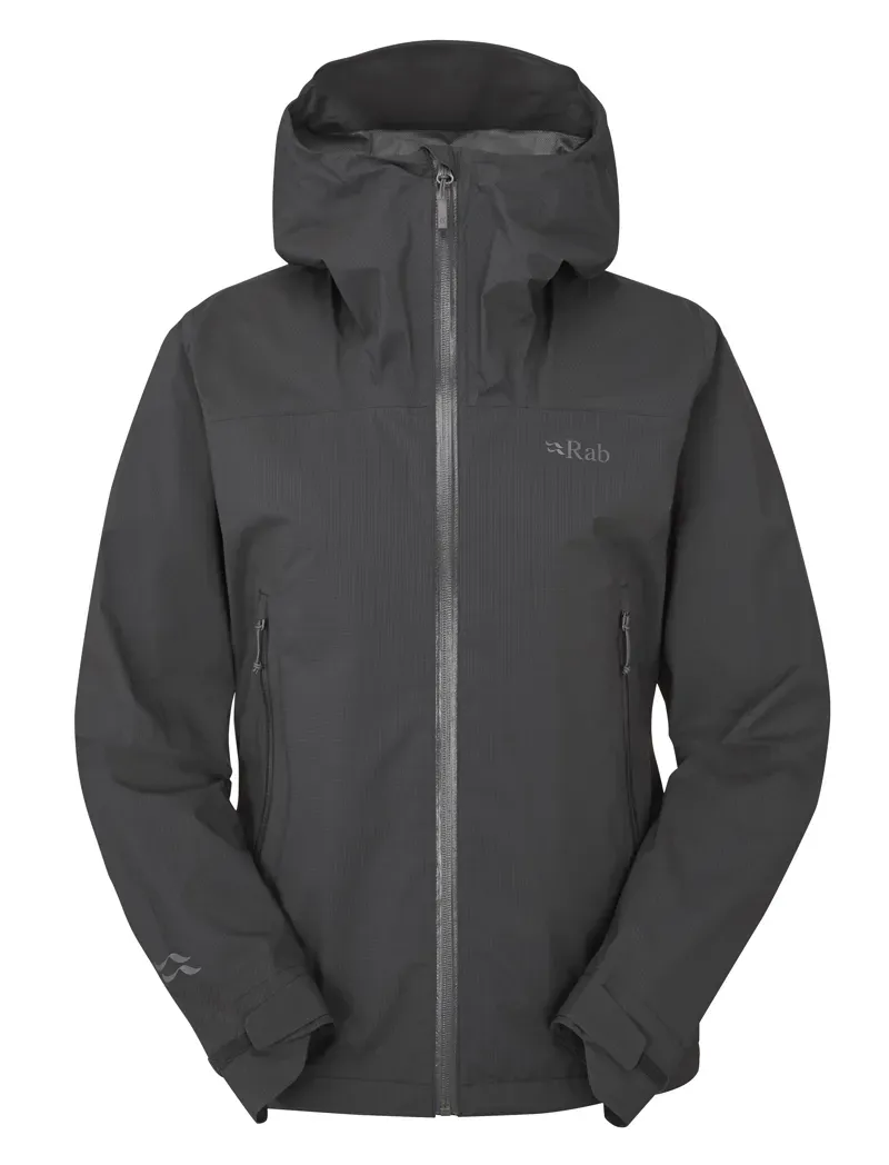 Rab Women's Downpour Light Jacket in Anthracite