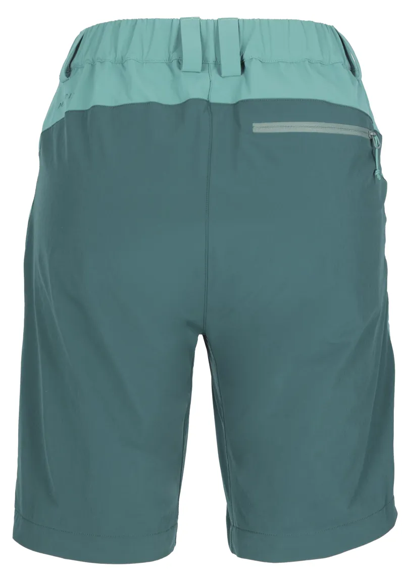 Rab Women's Torque Mountain Shorts in Storm Green/Saga Green-1