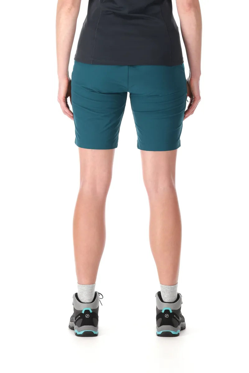 Rab Women's Torque Mountain Shorts in Storm Green/Saga Green-2
