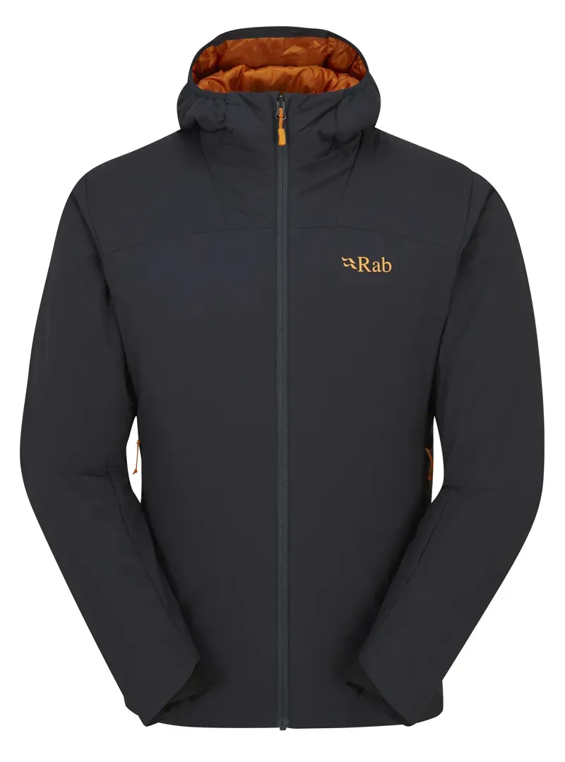 Rab Xenair Alpine Light Jacket in Ebony Marmalade